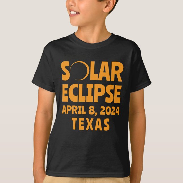 Solar Eclipse 2024 Texas T-Shirt (Front)