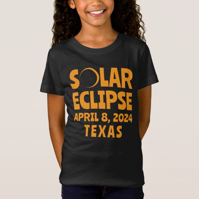 Solar Eclipse 2024 Texas T-Shirt (Front)