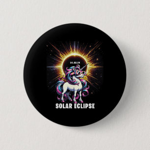 Solar Eclipse 2024 Total Eclipse April 8th 24 Unic 6 Cm Round Badge
