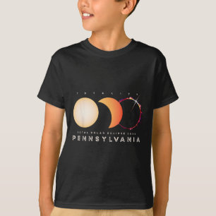 Solar Eclipse 2024 Total Eclipse Pennsylvania Grap T-Shirt