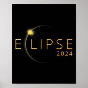 Solar Eclipse 2024 Total Solar Eclipse 4.08.24 3 Poster