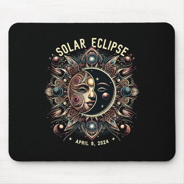 Solar Eclipse 2024 Total Solar Eclipse 4.08.24 Kid Mouse Mat (Front)