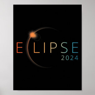 Solar Eclipse 2024 Total Solar Eclipse 4.08.24 Poster