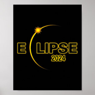 Solar Eclipse 2024 Total Solar Eclipse 4.08.24 Sol Poster