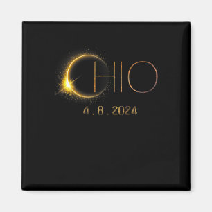 Solar Eclipse 2024 Total Solar Eclipse State Ohio  Magnet