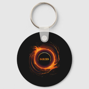 Solar Eclipse 2024 Total Sun Eclipse  Key Ring