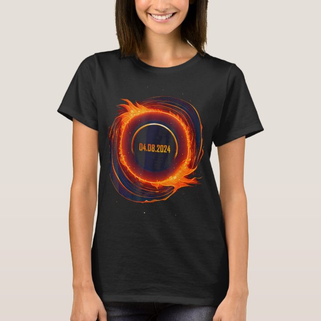 Solar Eclipse 2024 Total Sun Eclipse  T-Shirt (Front)
