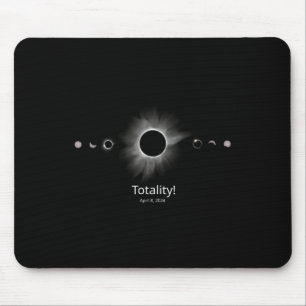 Solar Eclipse 2024 Totality  Mouse Mat