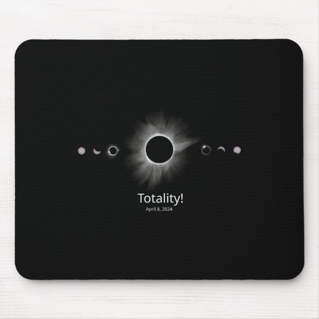 Solar Eclipse 2024 Totality  Mouse Mat (Front)
