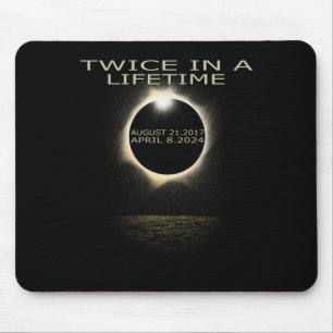 Solar Eclipse 2024 Twice In Lifetime Solar Eclipse Mouse Mat