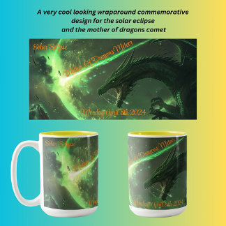 Solar Eclipse 2024  Two-Tone Coffee Mug