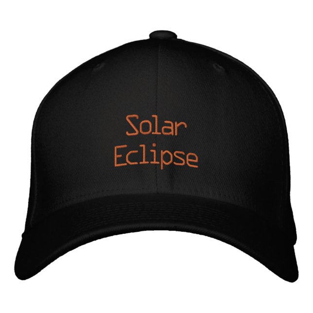 Solar Eclipse 2024 Wool Embroidered Hat (Front)