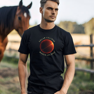 Solar eclipse 2025 celestial custom message T-Shir T-Shirt