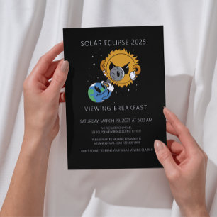 Solar Eclipse 2025 Photobomb Viewing Party Invitation