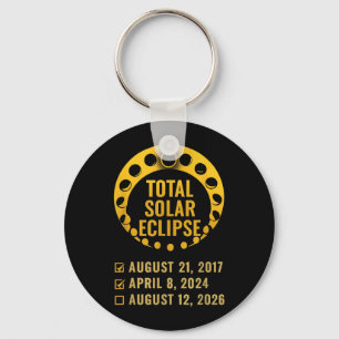 Solar Eclipse 2026 2024 2017 Total Solar-Eclipse Key Ring