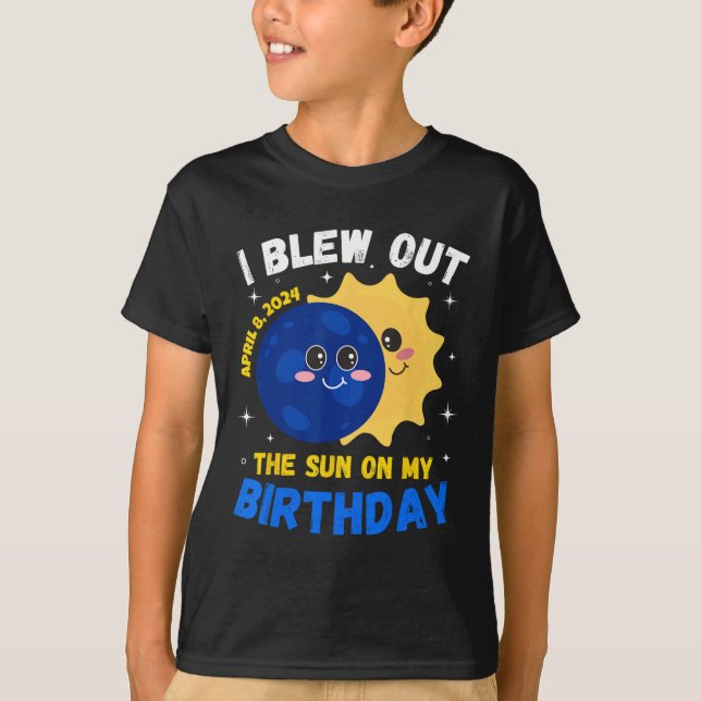 Solar Eclipse 4.08.24 Birthday Funny Quote Totalit T-Shirt (Front)