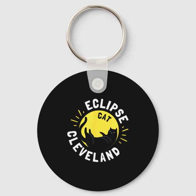 Solar Eclipse 4 8 24 Key Ring (Front)