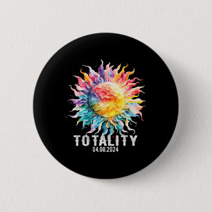 Solar Eclipse 6 Cm Round Badge