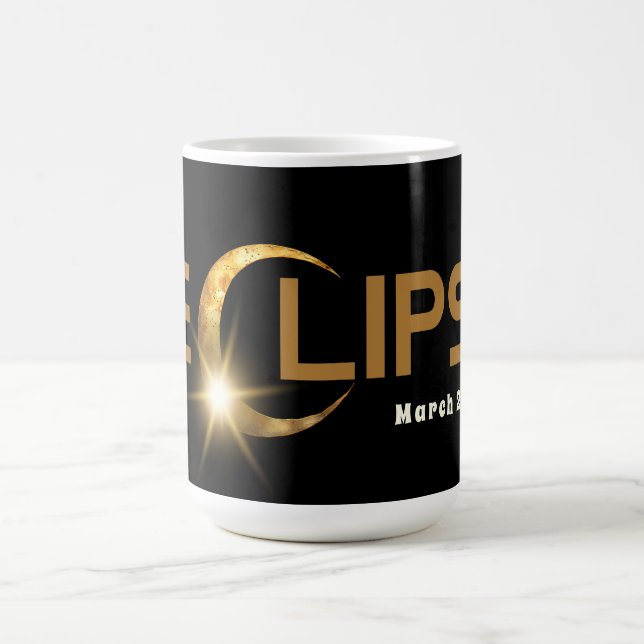 Solar Eclipse American Event 3/29/2025 Coffee Mug (Center)