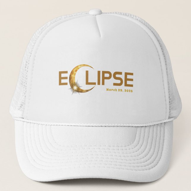Solar Eclipse American Event 3/29/2025  Trucker Hat (Front)