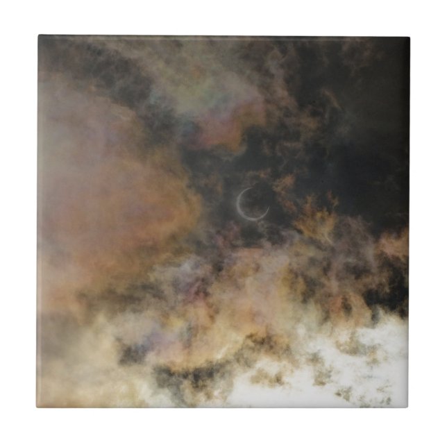 Solar Eclipse and Clouds Tile (Front)