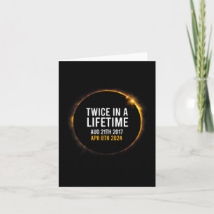 Solar Eclipse Apr 8 2024 Totality Twice Times In A Card