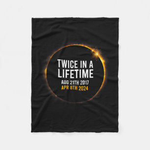 Solar Eclipse Apr 8 2024 Totality Twice Times In A Fleece Blanket