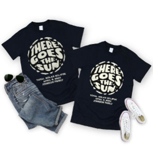 Solar Eclipse April 2024 Personalised T-Shirt