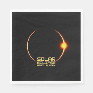Solar Eclipse April 8, 2024 Napkin