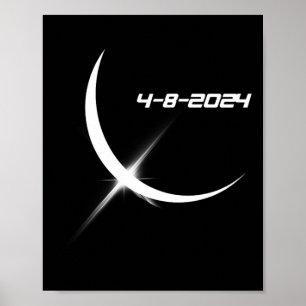 Solar Eclipse April 8 2024 Poster