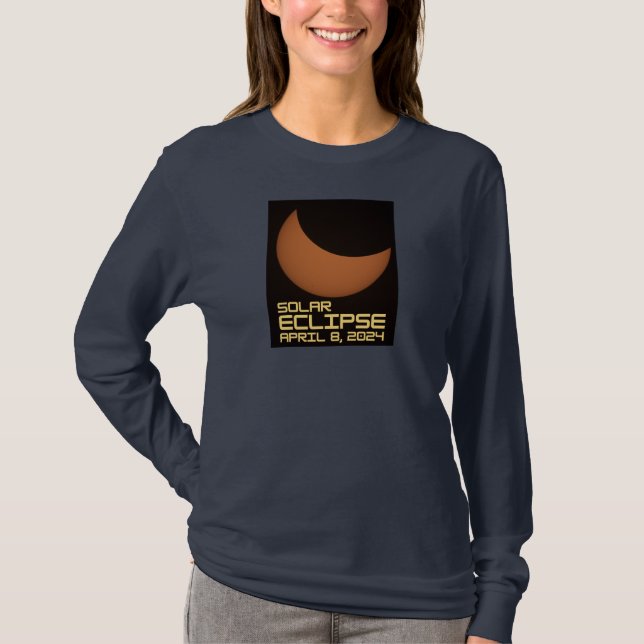 Solar Eclipse April 8, 2024 T-Shirt (Front)