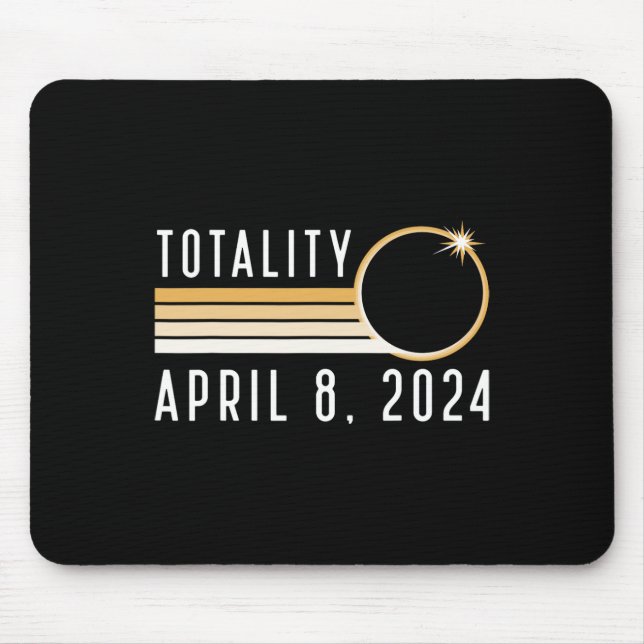 Solar Eclipse April 8 2024 Totality Solar Eclipse  Mouse Mat (Front)