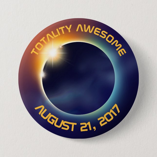 Solar Eclipse | Astronomy 7.5 Cm Round Badge (Front)