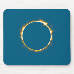 Solar Eclipse August 21 2017 Illustration Mouse Mat