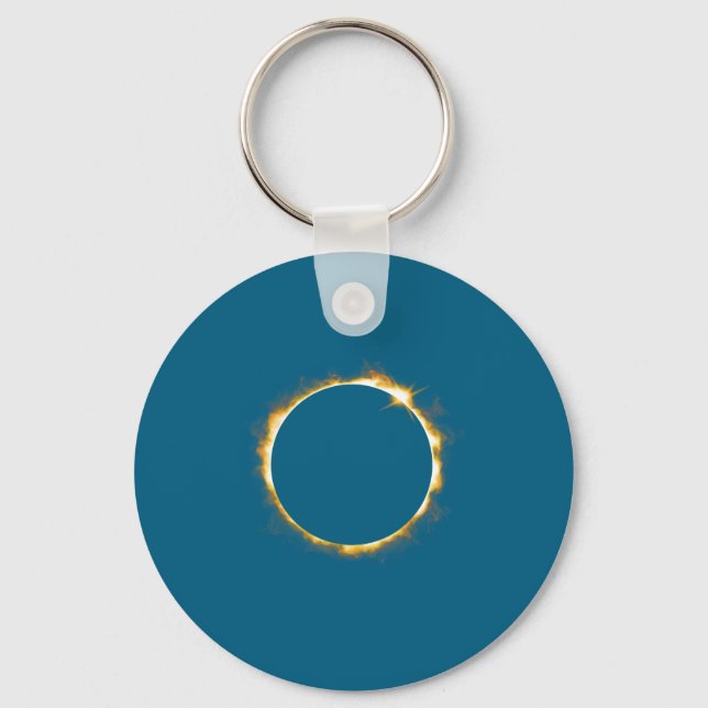 Solar Eclipse August 21 2017 Key Ring (Front)