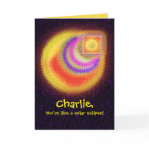 Solar Eclipse Birthday Card
