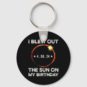 Solar Eclipse Birthday I Blew Out The Sun On My Bi Key Ring