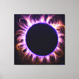Solar eclipse canvas print