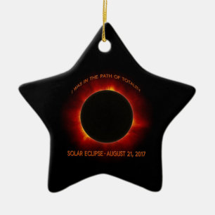 Solar Eclipse Ceramic Tree Decoration