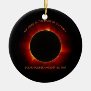 Solar Eclipse Ceramic Tree Decoration