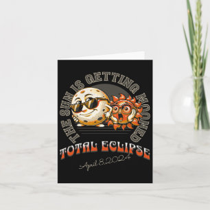 Solar Eclipse Chase April 2024 Sun Is Getting Moon Card