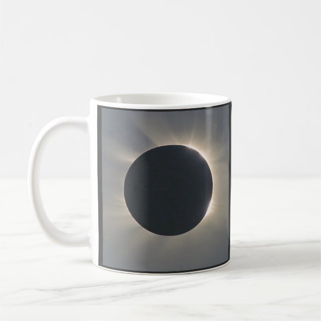 Solar Eclipse Closeup Coffee Mug (Left)