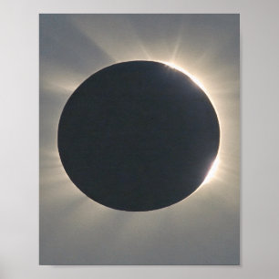 Solar Eclipse Closeup Poster
