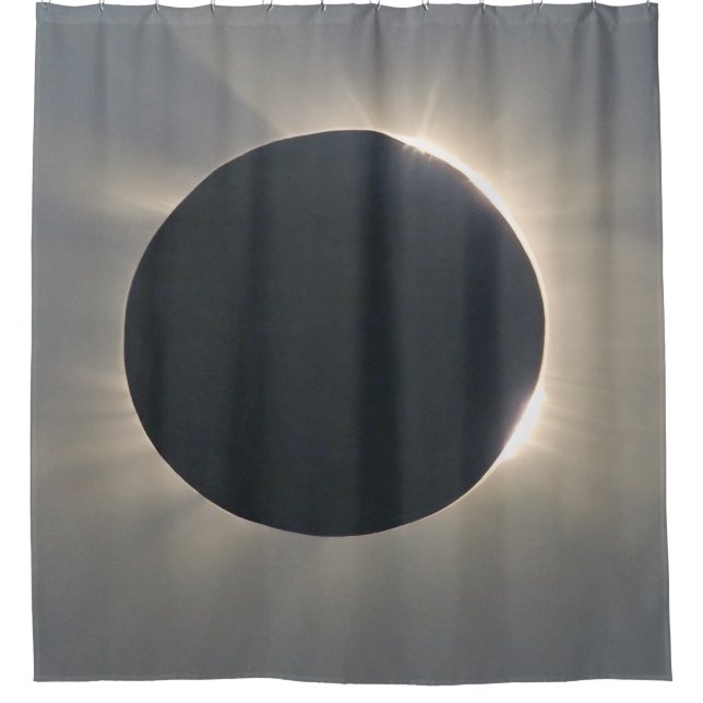 Solar Eclipse Closeup Shower Curtain (Front)