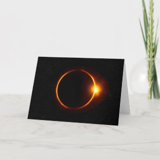 Solar Eclipse Dark Sun & Moon Card