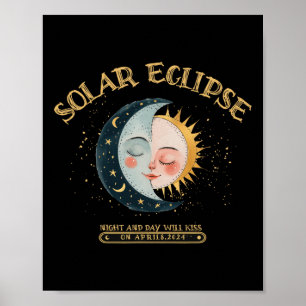 Solar Eclipse Design 4.08.24 Total Solar Eclipse 2 Poster