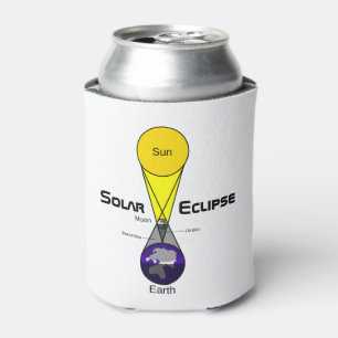 Solar Eclipse Diagram Can Cooler