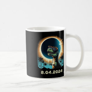 Solar Eclipse Dino With Solar Eclipse Gles Coffee Mug