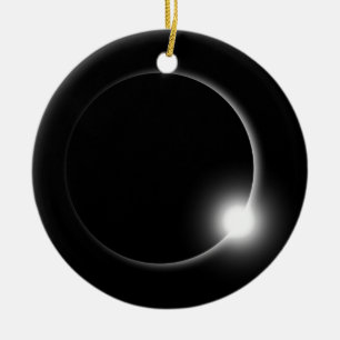 Solar Eclipse Eclipse Sun Flare Solar Flare Ceramic Tree Decoration