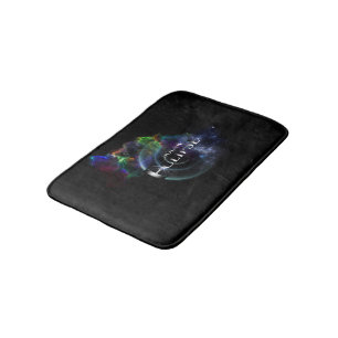 Solar Eclipse Fractal Art Spacescape Bath Mat